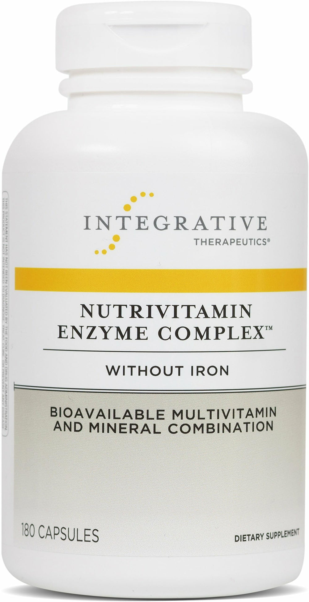 Integrative Therapeutics NutriVitamin Enzyme Complex bottle for convenient daily supplementation.