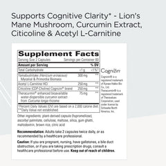 ProThrivers Brain capsules closeup highlighting vegetarian, gluten-free formula for mindful cognitive support.