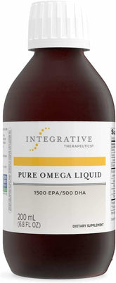 Integrative Therapeutics Pure Omega Liquid lemon bottle for easy daily omega-3 support