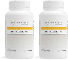 Integrative Therapeutics Tri-Magnesium bottle front view for daily energy support.