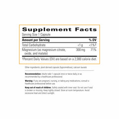 Pouring shot of Tri-Magnesium bottle for easy daily intake