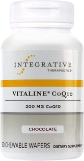 Integrative Therapeutics Vitaline CoQ10 chocolate chewables for daily heart and brain support