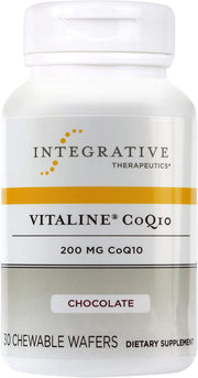 Integrative Therapeutics Vitaline CoQ10 chocolate chewables for daily heart and brain support