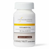 Integrative Therapeutics Vitamin D3 125 mcg bottle shown for daily immune and bone support.