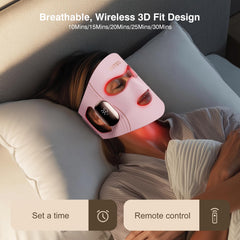 INTEO blue light mask around the eye area for safe sessions