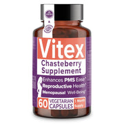Intimate Rose Vitex bottle with capsules for hormone balance support.