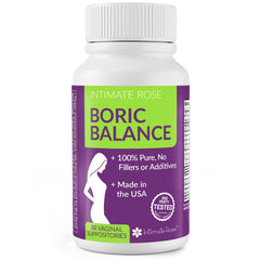 Intimate Rose boric acid suppositories packshot for feminine freshness