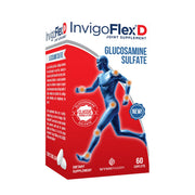 INVIGOFLEX D bottle front highlights glucosamine for joint comfort and mobility