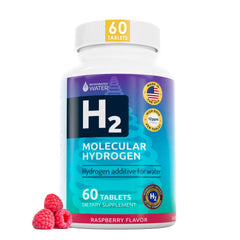 Invigorated Water raspberry-tablet dissolving in water for quick hydration.