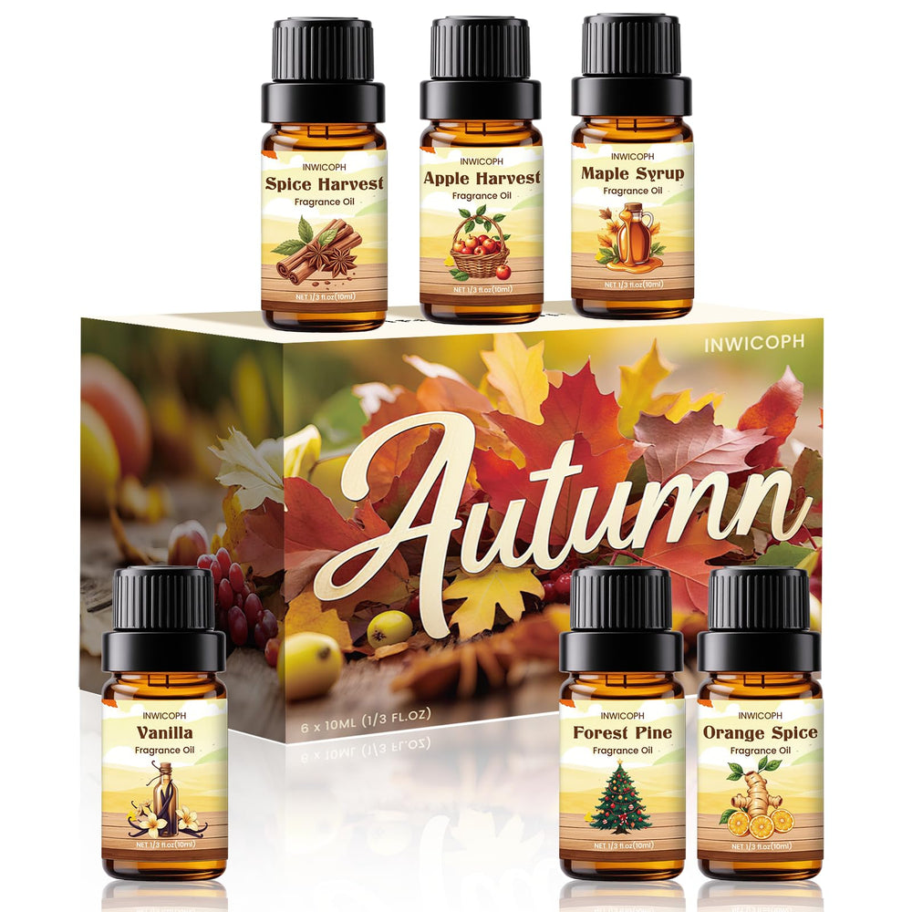 INWICOPH Autumn Maple Syrup bottle for cozy candles and diffusers