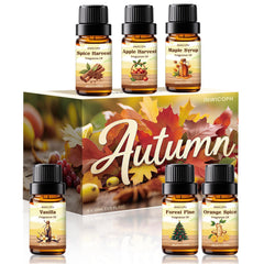 INWICOPH Autumn Maple Syrup bottle for cozy candles and diffusers
