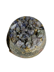 Iolite single-crystal tower base showing a compact energy accumulator for your living space