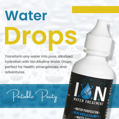 Ion long-term storage water drops keep water usable for years.