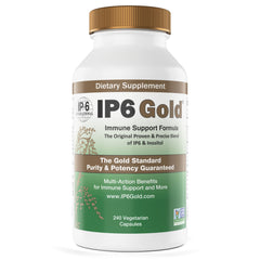 IP6 Gold Immune Support bottle shown for easy daily dosing and wellness