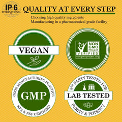 IP6 Gold US cgmp facility badge signals strict manufacturing standards.