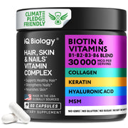 IQ BIOLOGY Biotin-Collagen-Keratin bottle for daily hair health