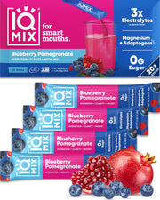 IQBAR IQMIX Blueberry Pomegranate packet for on-the-go hydration and mental clarity