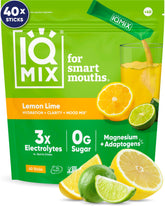 IQMIX lemon-lime sachet for on-the-go hydration and focus.