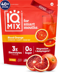 IQMIX Blood Orange packet close-up for quick hydration