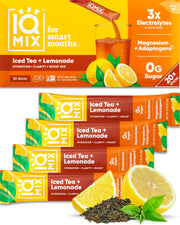 IQMIX hydration packet close-up with sugar-free formula for clean hydration.