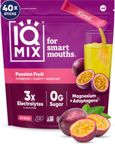 IQMIX hydration packet Passion Fruit on-the-go hydration with zero sugar