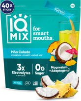 IQMIX hydration powder tub front with Piña Colada flavor for on-the-go hydration