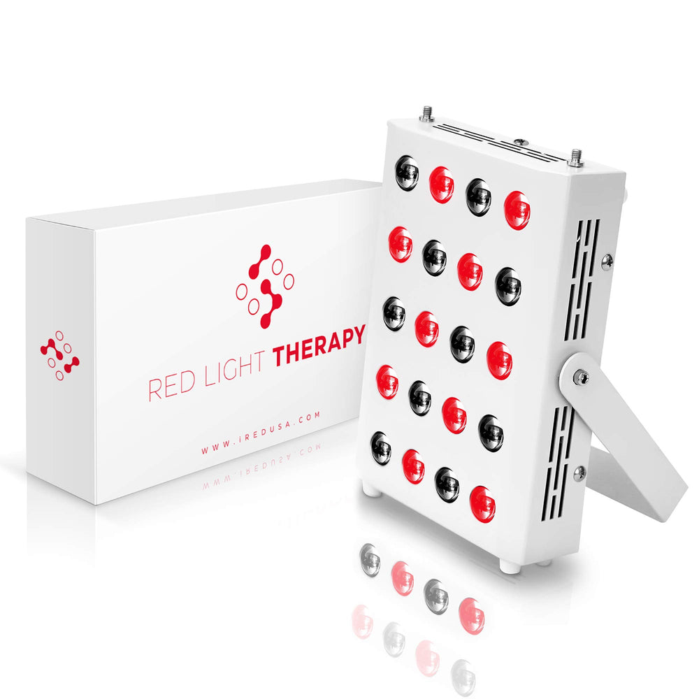 iREDUSA red light therapy panel front view showing compact design for at-home use