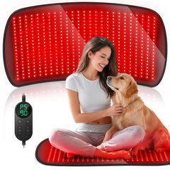 IRELEX red-light therapy mat front view showing large, relaxing surface for home sessions