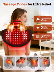 IRELEX wearable heating wrap in-use demonstrates portable relief during daily activities.