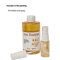 Iron Banyan scent swirl of orange, cinnamon and vanilla for cozy vibes.