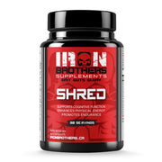 Iron Brothers Thermogenic bottle front view highlights clean energy for workouts