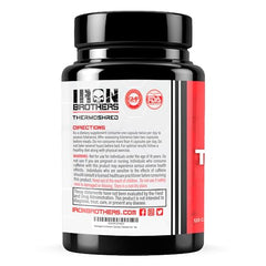 Iron Brothers Thermogenic capsules close-up shows veggie capsules and cap details