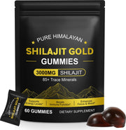 IRSRDOQU Shilajit Gummies bottle closeup promotes natural energy.