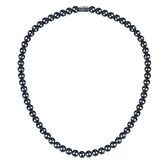 IRUMENG Hematite Necklace beads showcase natural stones for fatigue relief around the neck.