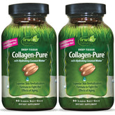 Irwin Naturals Deep Tissue Collagen-Pure soft-gels bottle promoting skin nourishment.