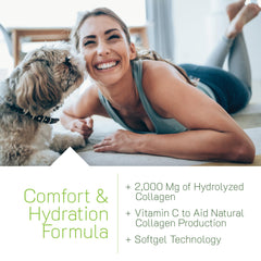 Label detail shows hydrolyzed collagen in Irwin Naturals formula.