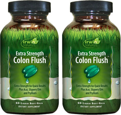 Irwin Naturals Extra Strength Colon Flush bottle-front highlighting cleanser support
