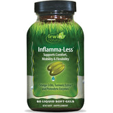 Irwin Naturals Inflamma-Less bottle with compact packaging supports daily joint comfort.