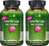Irwin Naturals Love My Legs bottle front promoting leg vein health and circulation