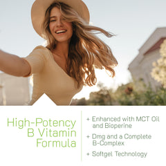 Irwin Naturals Mega B-Complex MCT oil base for rapid absorption