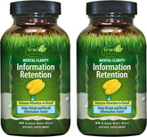 Irwin Naturals Mental Clarity Information Retention bottle pour for clearer focus during tasks