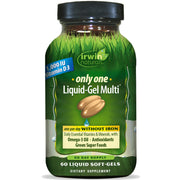 Irwin Naturals Only One bottle displaying convenient one-per-day nutrition