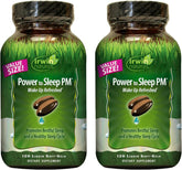 Irwin Naturals Power to Sleep PM bottle pour for easy nightly dosing