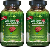Irwin Naturals Quick Energy Red bottle showing a high-potency multivitamin for daily energy