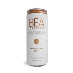 Isagenix BEA Biotics ginger sparkling bottle for digestive support.
