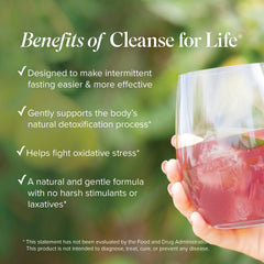 Isagenix Cleanse for Life berry glass with ice evokes crisp berry flavor and hydration.