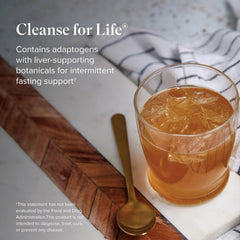 Isagenix Cleanse for Life packaging shows gluten-free and allergen-friendly formula.