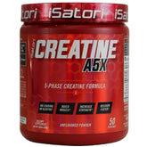 iSatori Creatine A5X bottle front highlighting a premium training supplement