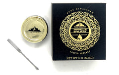 ISOP Shilajit resin poured in warm water for daily use.