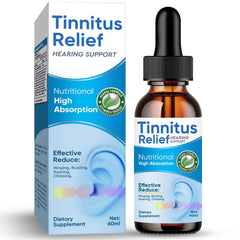 ITECFREELY Tinnitus Relief bottle shown, signaling natural ingredients for ear comfort and daily relief.